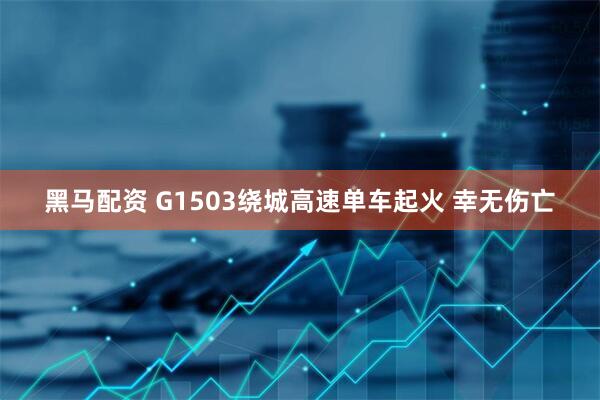 黑马配资 G1503绕城高速单车起火 幸无伤亡