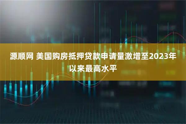 源顺网 美国购房抵押贷款申请量激增至2023年以来最高水平